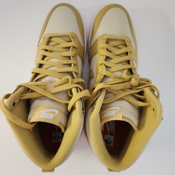 Nike Mens Dunk High DD1399 101 Syracuse - Size,   Gold Wheat Gold, 11 US main image 9
